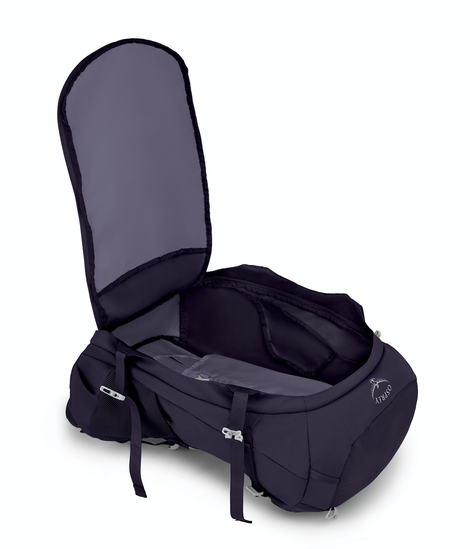 The entire front panel of the new Trek packs can open up for easy and efficient packing.